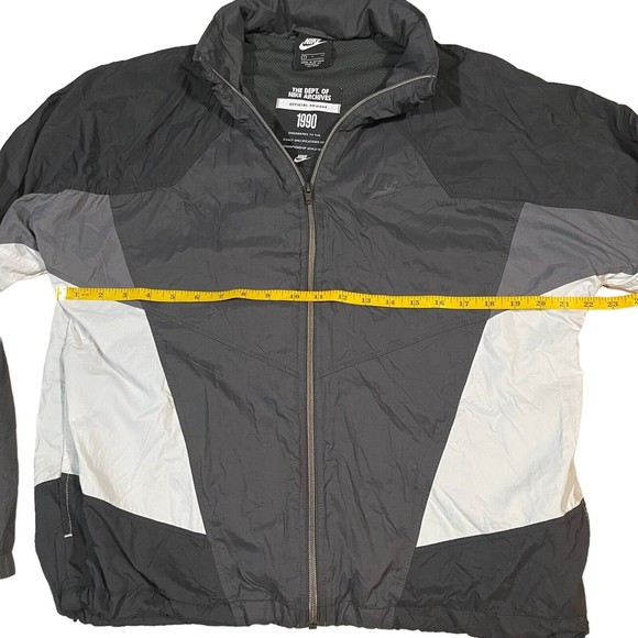 Nike Sportswear Hooded Woven Men's Jacket Anthracite Black Size S  Ar1869-060 - Picture 4 of 11